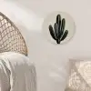 Cactus - Subtiel - Groen Wandcirkel kunststof plaat 5mm dik klein -sfeer5
