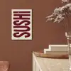 Sushi - Rood - Japandi - Decoratie aluminium wit klein -sfeer4