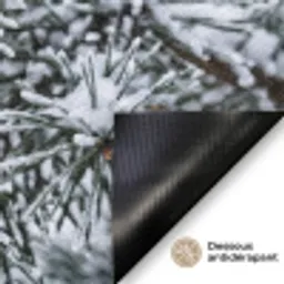 Dennenappel - Tak - Sneeuw - Winter - Sfeervol Deurmat klein -antislip_FR
