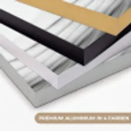 Surfer - Golf - Vervaagd - Zwart Textielframe zwart klein -USP_kleurenDE