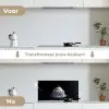 Taart - Slagroom - Kers - Bord - Delfts blauw keuken achterwand spatscherm klein -voor_na_NL