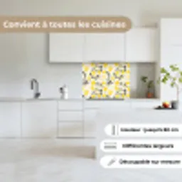 Citroenen - Geel - Wit - Stippen keuken achterwand 2 middel 865 -sfeer4_FR