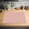 Roze - Streepjes - Groen - Peer Inductie beschermer vinyl 3mm klein 276 -sfeer5