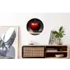 Apple - Hart - Rood Wandcirkel aluminium klein -kantoor