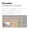 Beige - Marmer - Organisch - Wit Muismat XXL klein 681 -sfeer5