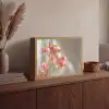 Bloemen - Stelen - Roze - Schaduw Light Box met batterij (Wandlamp) middel -sfeer2