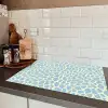 Giraf - Modern - Blauw Inductie beschermer vinyl 3mm klein 276 -sfeer3