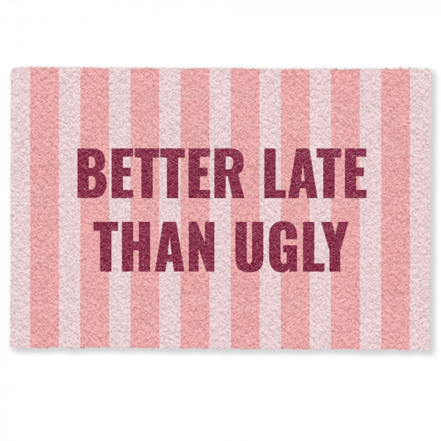 Roze - Quote - Strepen Deurmat klein -zkaufland3d