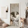 Vintage - Olifant - Badkuip - Schuim - Wilde dieren deurposter klein -sfeer6