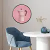 Roze - Mokkapot - Illustratie - Koffie Fotolijst rond zonder passe partout klein -sfeer2