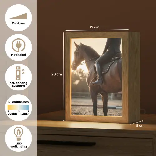 Harmonie - Ruiter - Zon Light Box met kabel (Tafellamp) klein -USP_NL