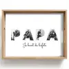 Papa - Lettercollage Dienblad Rechthoek middel -z3d_shopping
