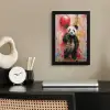 Graffiti - Panda - Ballon - Street art - Banksy fotolijst zwart zonder passe partout klein -sfeer1