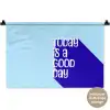 Today is a good day - Blauw - Schaduw Wandkleed katoen klein -t3d_DE
