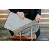 Klassiek - Bloemen - Blauw laptophoes neopreen klein 279 -tas