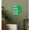 Amor - Valentijn - Groen - Tekst Wandcirkel kunststof plaat 5mm dik klein -sfeer3