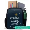 Little king met stippen Rugzak - Zwart middel -inhoud_NL