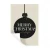 Kerstballen - Japandi - Christmas - Zwarte kerstballen Muursticker klein -3d