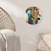 Geometrisch - Strakke vormen - Kleurrijk Wandcirkel kunststof plaat 5mm dik klein -sfeer5