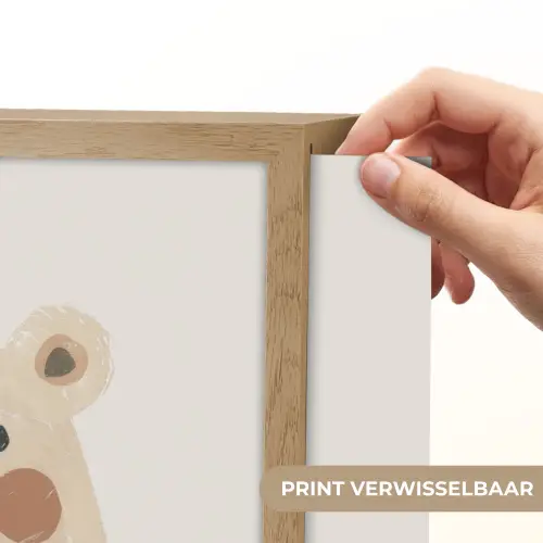 Beer - Dier - Wilde dieren Light Box met batterij (Wandlamp kind) middel -USP_websiteprintNL