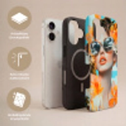 Bloemen - Vrouw - Zonnebril - Blauw Toughcase MagSafe Apple iPhone 17 klein -USP_Lagen_DE