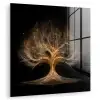 Lichtjes - Boom - Abstract - Zwart plexiglas 5mm klein -zzzproduct_nieuw