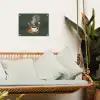 Kop - Bloemen - Groen - Koffie tuinposter los doek klein -sfeer7