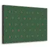 Donkergroen - Modern - Patroon - Goud Textielframe zwart klein 947 -3d