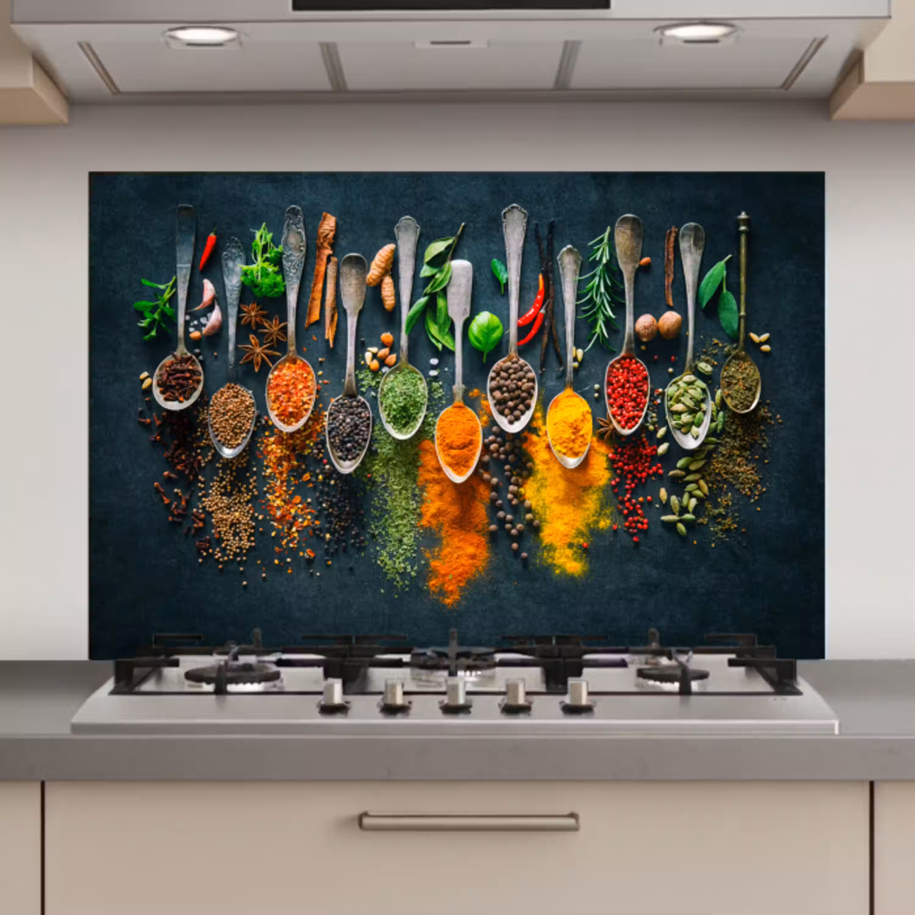 Kruiden - Specerijen - Lepels keuken achterwand spatscherm klein -3d_website