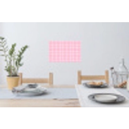 Raster - Patroon - Roze Muursticker klein 286 -eettafel