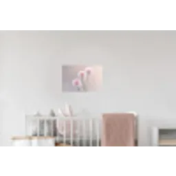 Bloemen - Bollen - Roze Muursticker klein -kinderkamer