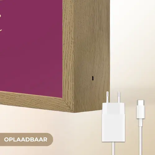 Cherish every moment - Cocktailglas - Bordeaux Light Box met batterij (Wandlamp) middel -USP_websiteoplaadbaarNL