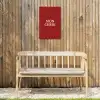 Rood - Frans - Quotes Tuinposter op houten frame 2 cm dik klein -sfeer4