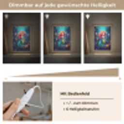 Zeemeermin - Bloemen - Onderwater - Meisjes - Kind Light Box met kabel klein -USP_dimbaarDE