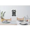 Zwart - Decoratie - Vintage - Eten Muursticker klein -eettafel