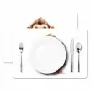 Aap - Baby - Jungle dieren Placemat vinyl groot -zzsfeer2_Kitchenyeah-website