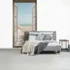 Doorkijk - Helmgras - Duinen - Zee - Landschap fotobehang vinyl groot -slaapkamer