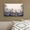 Mistig - Berglandschap - Illustratie canvas 2cm klein -sfeer3