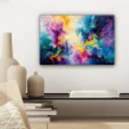 Verf - Kleurrijk - Zwart - Kleuren canvas 2cm klein -sfeer6