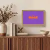 See the good - Oranje - Paars - Smiley Light Box met kabel (Tafellamp) klein -sfeer2