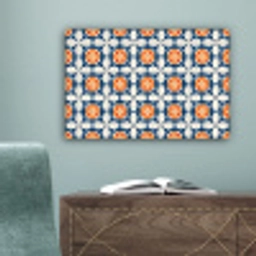 Traditioneel - Tegel - Oranje canvas 2cm klein 34 -sfeer4