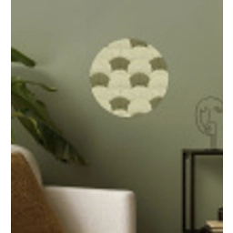 Bladeren - Structuur - Groen Wandcirkel behangsticker klein 186 -sfeer2