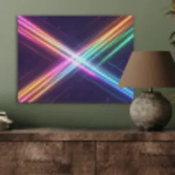 Kruisen - Lasterstralen - Neon PET vilt klein -sfeer2