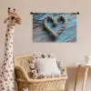 Hart - Touw - Hout - Rustiek Wandkleed katoen klein -wsfeer5_kind