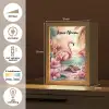 Flamingo - Schildpad - Roze Light Box met kabel (Kinderlampje) klein -USP_NL