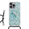 Zeesterren - Golvend water - Rustgevend Hoesje iPhone 16 Pro Max met koord klein -3d