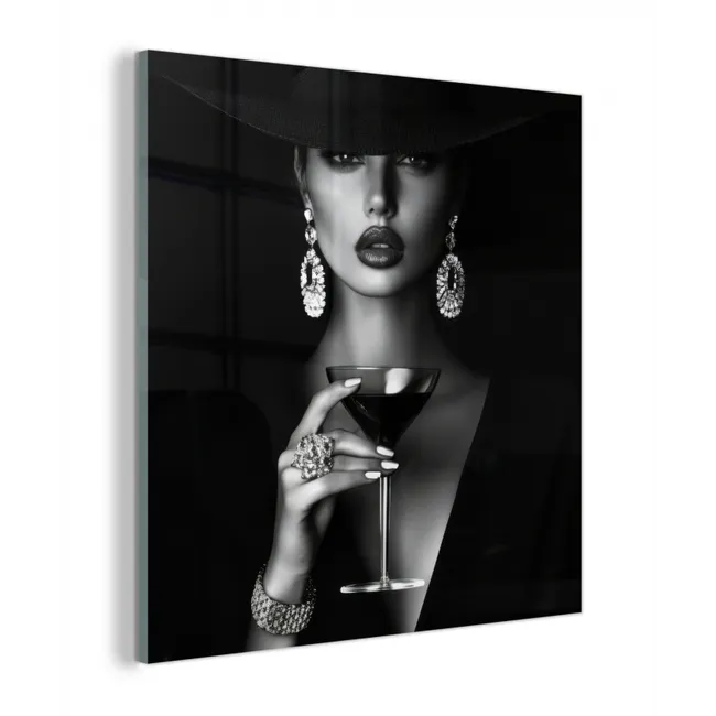 Vrouw - Cocktail - Chic plexiglas 5mm klein -z3d