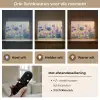 Zomers - Wilde bloemen - Penseelstreken Light Box met batterij (Wandlamp) middel -USP_lichtkleurNL