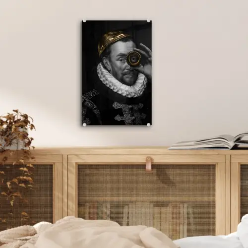Willem van Oranje - Adriaen Thomasz - Goud - Lens plexiglas 5mm klein -sfeer4