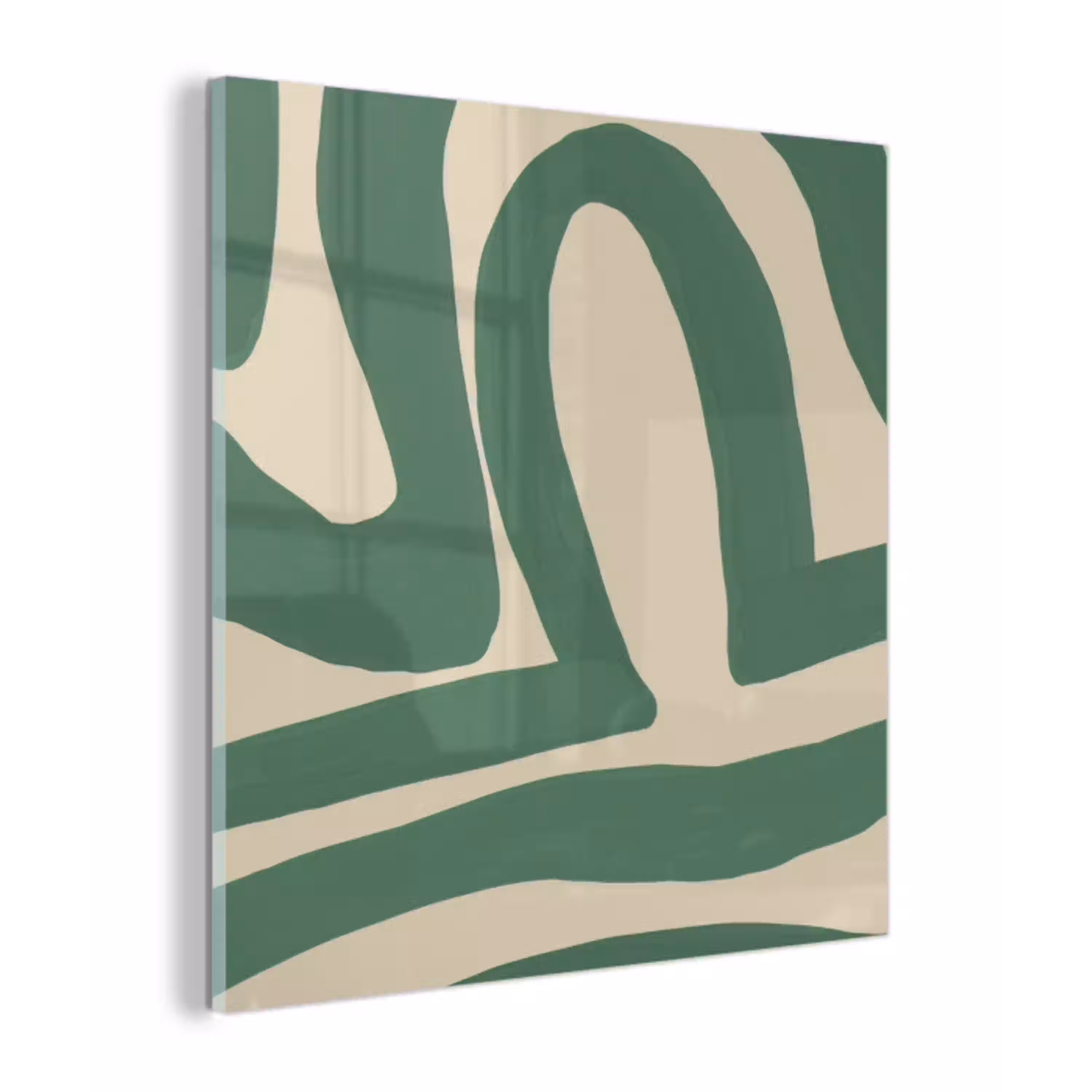Groen - Kunst - Abstract plexiglas 5mm klein -z3d